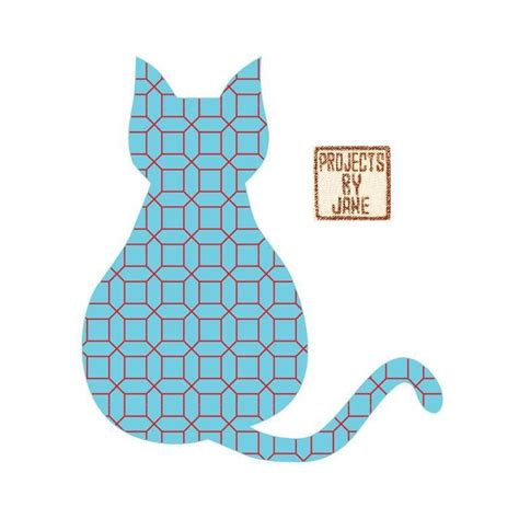 Sitting Cat applique template by ProjectsByJane - Craftsy | Cat applique, Cat template, Cat ...