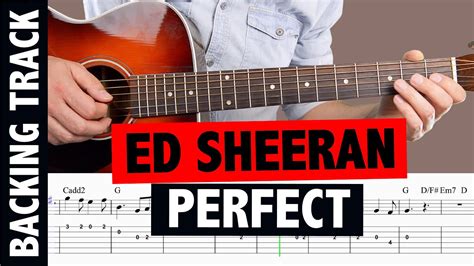 Ed Sheeran - Perfect - Guitar Tutorial BACKING TRACK - YouTube