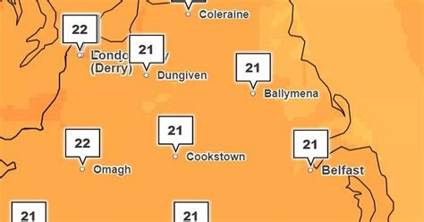 Northern Ireland weather forecast for next few days as temperature to ...