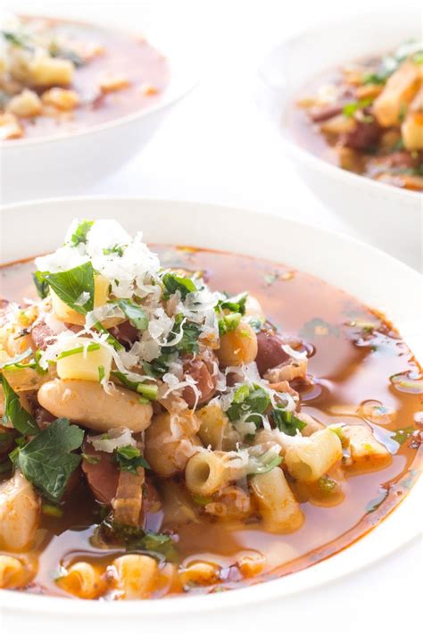 Italian Bean and Pasta Soup - Eating Made Easy