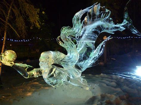 Mermaid Ice Sculpture | Ice sculptures, Ice art, Snow sculptures