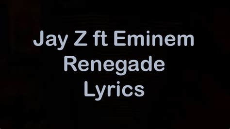 Jay Z ft Eminem - Renegade [Lyrics] Chords - Chordify