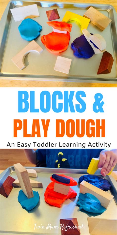 Play dough And Blocks Activity - Twin Mom Refreshed