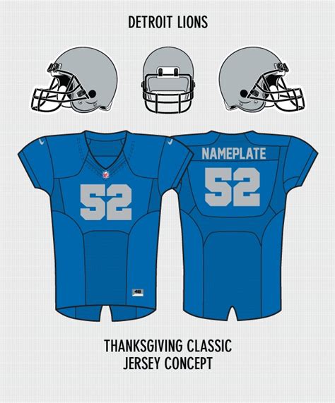 My Detroit Lions Thanksgiving Classic Jersey Concept | Detroit lions ...