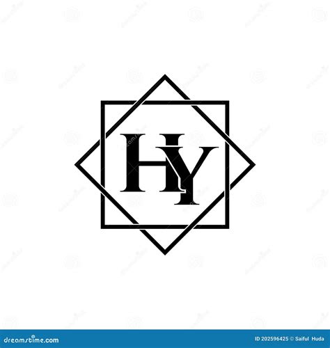 Letter HY Simple Monogram Logo Icon Design. Stock Vector - Illustration ...