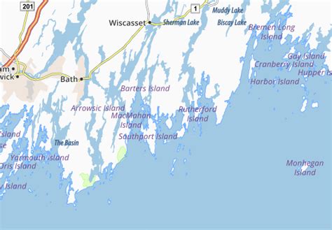 MICHELIN Boothbay Harbor map - ViaMichelin