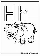 Letter H Coloring Page sketch template