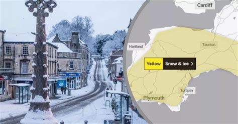 Met Office weather: 16-hour snow warning for Somerset and South West - Somerset Live