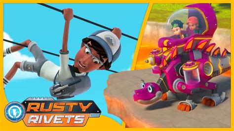 Lava Rescue on Dino Island and MORE | Rusty Rivets Episodes | Cartoons for Kids - YouTube