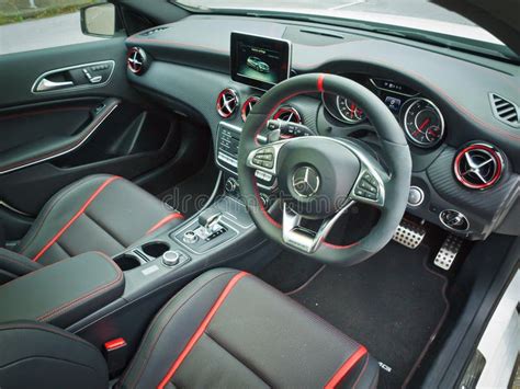 Mercedes-Benz A45 AMG 2016 Interior Editorial Image - Image of speed ...