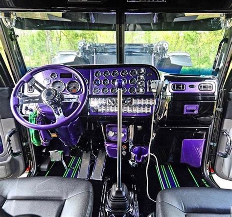 Pin by Henry T on Rigs | Truck interior, Big trucks, Peterbilt trucks