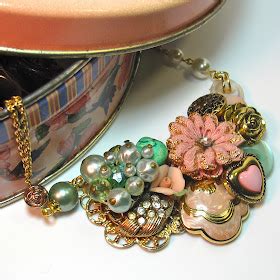 BluKatKraft: Vintage Button Necklace, Button Jewelry - DIY Jewelry