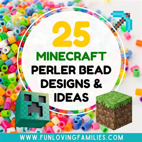 25 Minecraft Perler Bead Patterns, Designs and Ideas