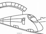 Tren De Pasajeros Gratis Para Colorear  Páginas sketch template