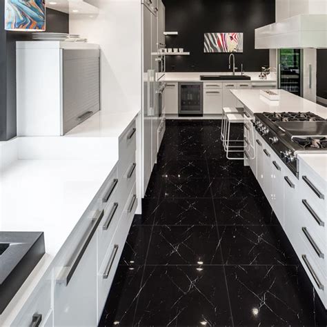 Black Polished Ceramic Floor Tiles,Size: 600 x 600mm,Model: HS641GN | Hanse Tiles Products