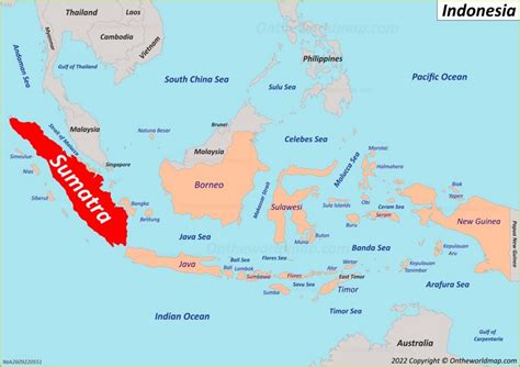 Sumatra location on the Indonesia map - Ontheworldmap.com