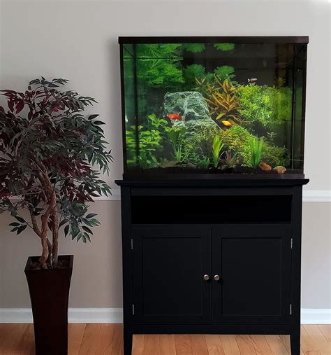 Review of Finomenal Black Aquarium Stand with Open Shelf – 20/37 Gallon