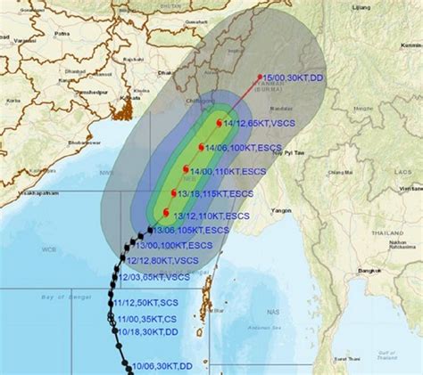 Cyclone Mocha is now the second-most intense May cyclone in Bay of Bengal