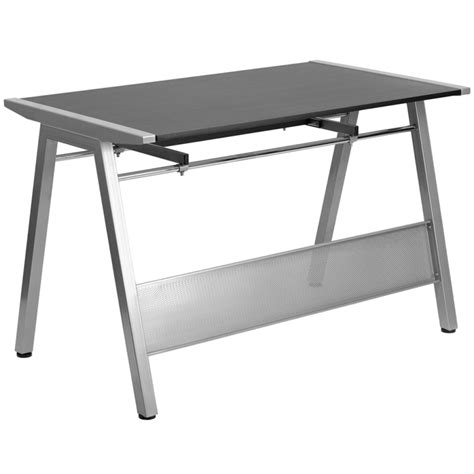 Black Computer Desk with Pull-Out Keyboard Tray - by Flash Furniture - Madison Seating