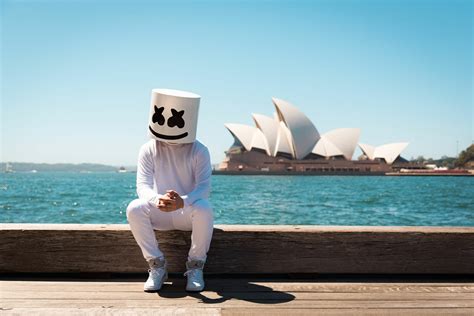 Marshmello at Sydney Opera House - HD Wallpaper