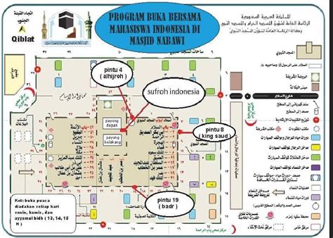 Denah Nomor Pintu Masjid Nabawi » INSPIRASI MUSLIM