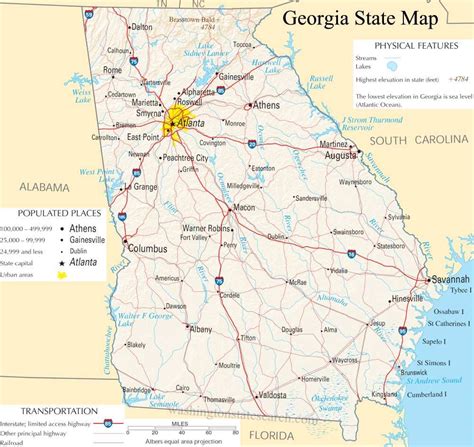 State and County Maps of Georgia ~ mapnexus