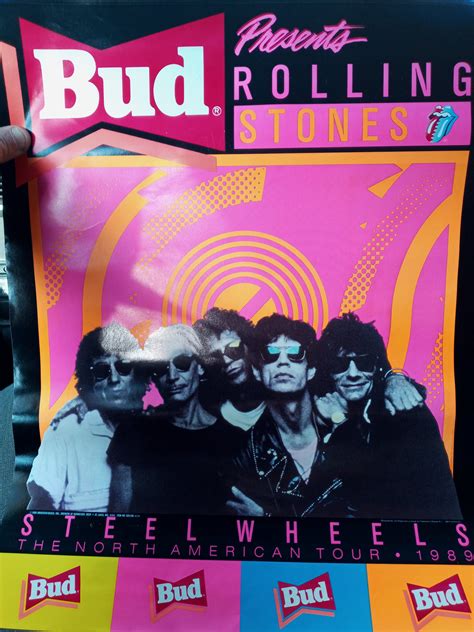 Rolling Stones Steel Wheels Tour Poster 1988 Mint - Etsy Ireland