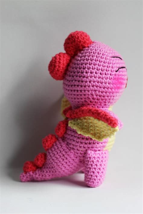 Pink Dinosaur Inspired Muka Muka Paradise Nhi Canh Amigurumi - Etsy