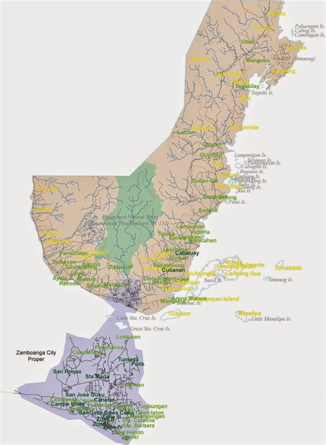 leomap: MAP OF ZAMBOANGA CITY(REGION IX)98 barangays and 2 ...