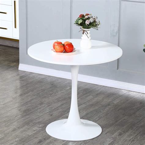 enyopro Modern White Dining Table, Breakfast Nook Dining Table, Mid ...