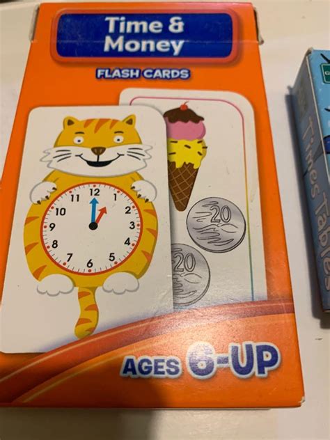 Times Table and word game card and time and money flash cards, Hobbies ...