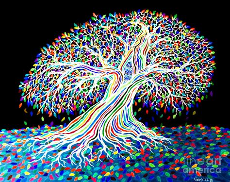 Electric Rainbow Tree Digital Art by Nick Gustafson - Fine Art America