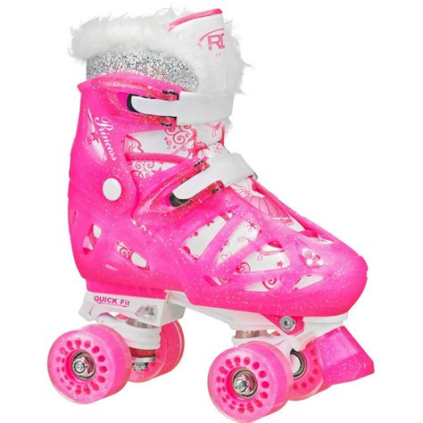 Roller Derby RD Quad Princess Girl Roller Skates, M, 3-6 - Walmart.com ...