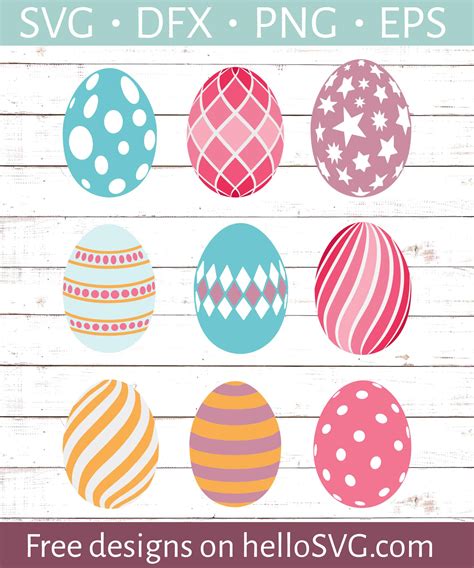 Easter Eggs SVG - Free SVG files | HelloSVG.com