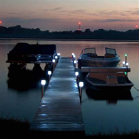 Solar Dock Lights | Outdoor Boat Dock Post Light | Lake house, Lake cottage, Lake dock