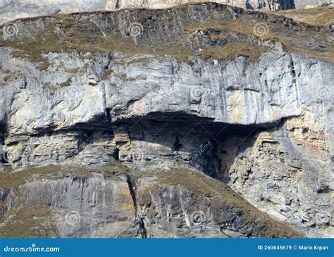 The Cave Adlerhorst or Cave Eagle`s Nest HÃ¶hle Adlerhorst Under the Alpine Peak Piz Fluaz 2814 ...