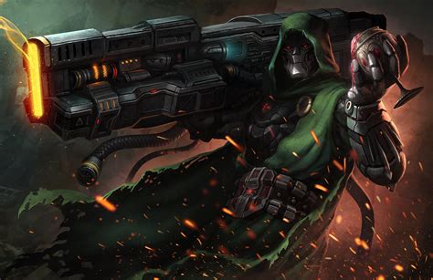 Download Weapon Warrior Comic Doctor Doom 4k Ultra HD Wallpaper