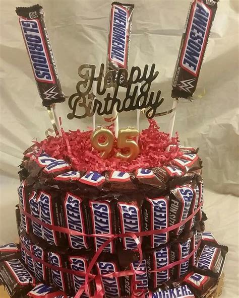 Snickers Candy Bar Birthday Cake | Snickers candy bar, Candy bar ...