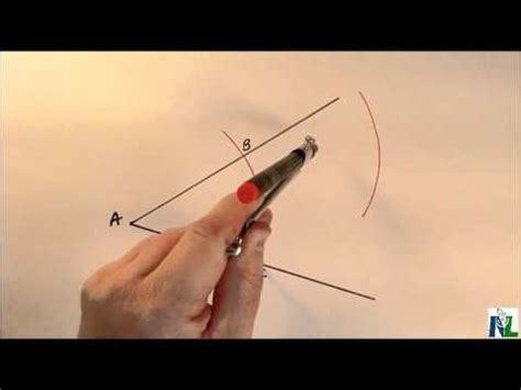 Construct Angle Bisector with a Compass - YouTube