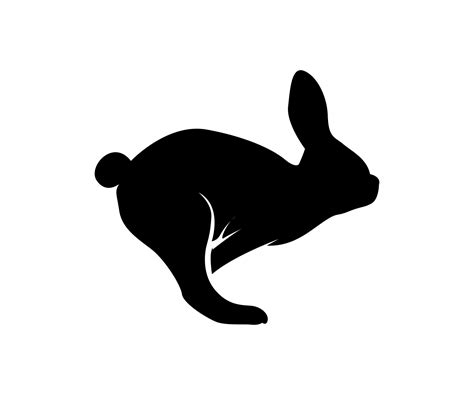 jumping rabbit, jumping rabbit silhouette, rabbit silhouette for logo 4708270 Vector Art at Vecteezy