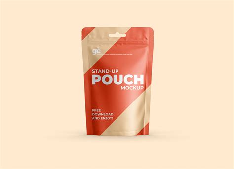 Stand-up Pouch Packaging Mockup | Graphicsegg