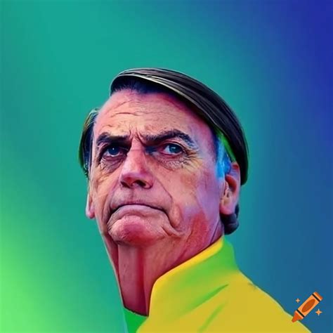 Portrait of former brazilian president jair messias bolsonaro on Craiyon