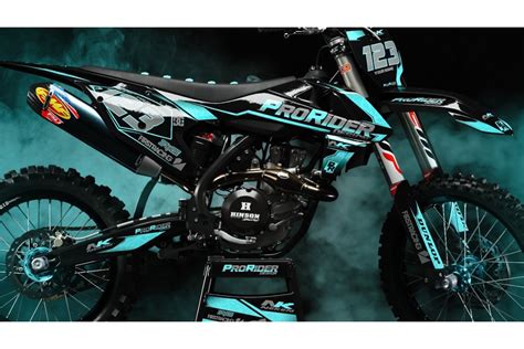 Custom dirt bike Graphics kit KAWASAKI PRO RIDER DESIGN CA34X | custom-graphics-mx