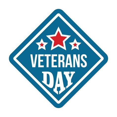 American veterans day logo, flat style 14462992 Vector Art at Vecteezy