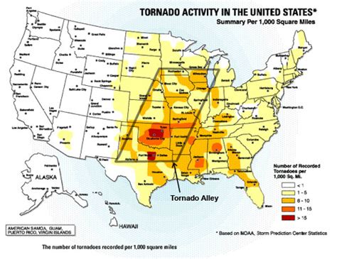 Tornado risk map from NOAA – Biking Bis