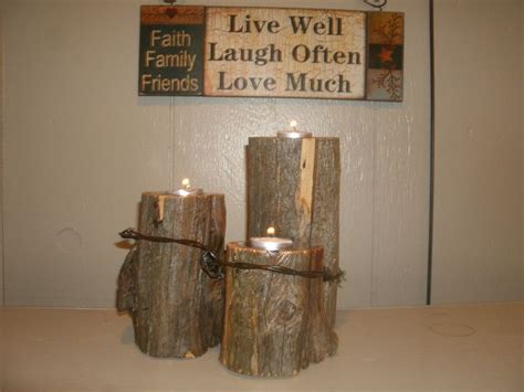 $20 Set of 3 Our red cedar fence post candle holders come from the Sandhills Ranches of North ...