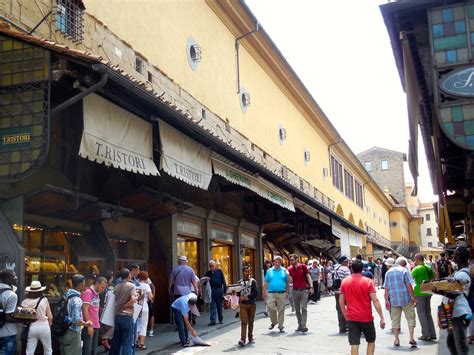 Walking on the Ponte Vecchio (the old bridge) looking at the shops. June 2014. | Old bridge ...