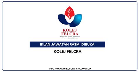 Permohonan Jawatan Kosong Kolej FELCRA • Portal Kerja Kosong Graduan