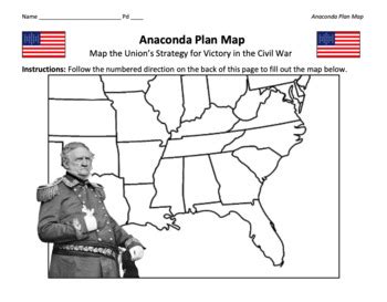 Anaconda Plan Map: Trace Winfield Scott's Strategy to Win the Civil War!