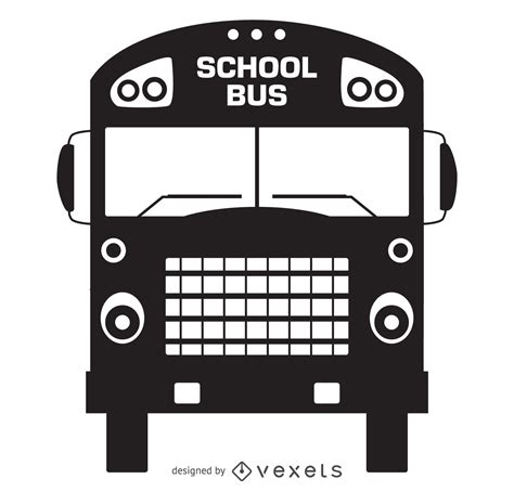 Old School Bus Silhouette Vector Download